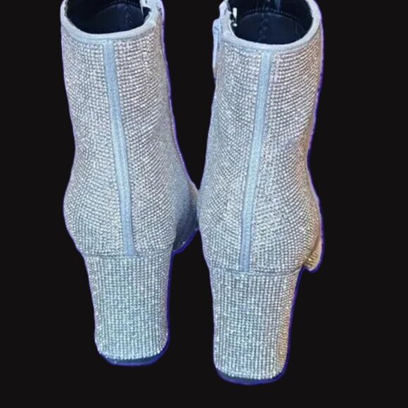 A New Day Gorgeous Rhinestone sparkle ankle boots size 8.5 - Picture 3 of 5